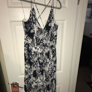 Hawaiian summer print maxi dress